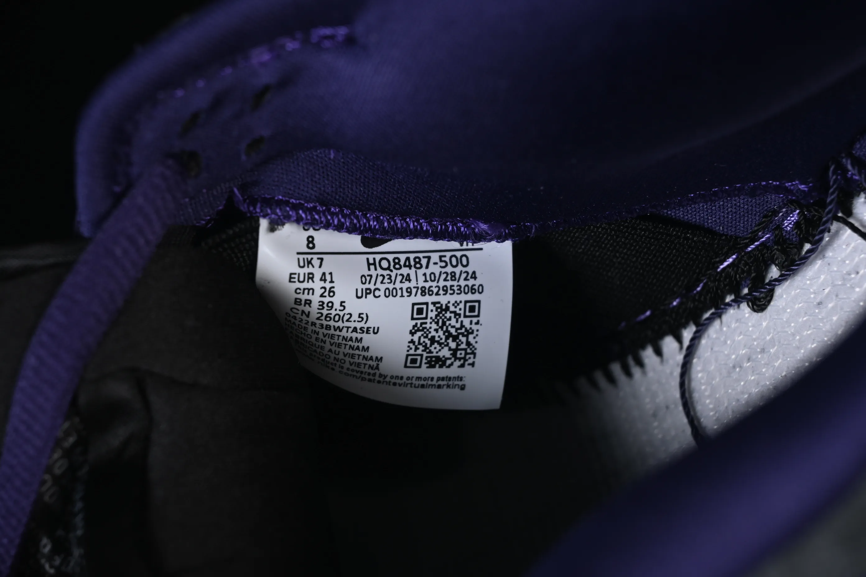 All categories Nk SB Dunk Series Nk SB Dunk Low low-top sneakers C version Supreme x Nike Dunk SB Dunk Low joint gray and purple low-top casual skateboard shoes HQ8487-500